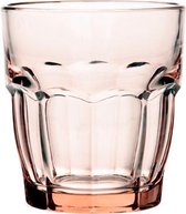 Rock Bar Tumbler set - Waterglazen - Drinkglazen - Luxe Whiskeyglazen - 6 stuks - Oranje - 27cl