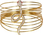 armband Snake of the Nile dames staal/zink goud one-size