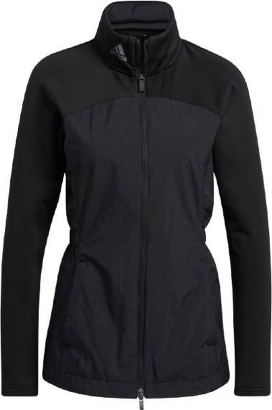 Adidas Golfjack Hybride Parka Dames Nylon Zwart Maat Xs