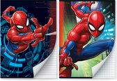Spider-Man schriften Lijn en Ruit 10 mm A4 - 4 stuks