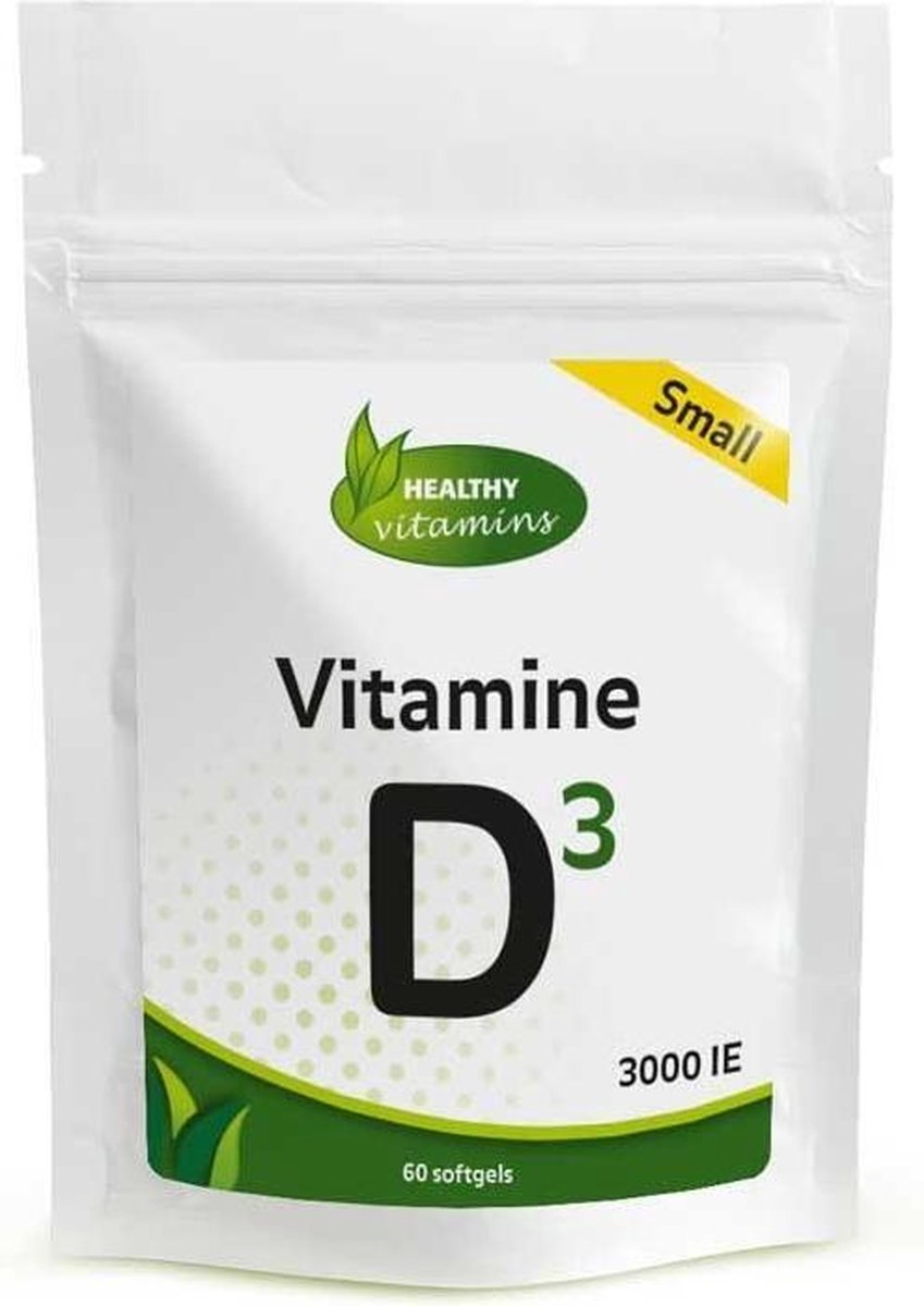 Vitamine D3 Sterk | 3000 IE | 60 softgels | Vitaminesperpost.nl