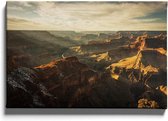 Walljar - Grand Canyon Valley - Muurdecoratie - Canvas schilderij