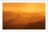 Walljar - Oranje Zonsopgang - Muurdecoratie - Plexiglas schilderij