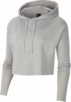 Nike Yoga Hoodie/Sweater - Dames - Grijs - Capuchon - Maat L