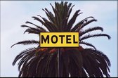 Walljar - Motel Sign - Muurdecoratie - Plexiglas schilderij