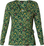 YESTA Viany Jersey Shirt - Deep Teal/Multi-Colo - maat X-0(44)