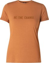 YEST Yalba Essential Jersey Shirt - Cashew Brown - maat 40