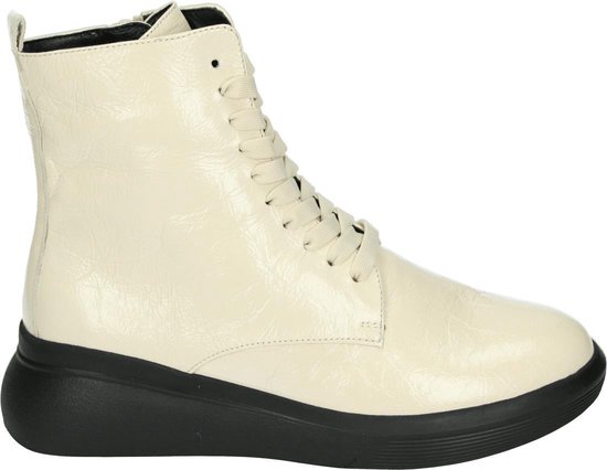 Hogl 103950 - Volwassenen VeterlaarzenHalf-hoge schoenen - Kleur: Wit/beige  - Maat: 37 | bol.com
