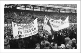 Walljar - Feyenoord - Benfica '63 - Zwart wit poster met lijst