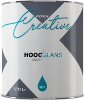 Fitex Creative Hoogglans Waterbasis - Lakverf - Dekkend - Binnen - Water basis - Hoogglans