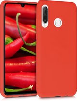 kwmobile telefoonhoesje voor Huawei P30 Lite - Hoesje voor smartphone - Back cover in tomaatrood