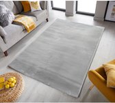 Flycarpets Vicenza Zacht Fluffy Hoogpolig Vloerkleed - Grijs - 160x230 cm