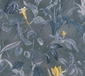 AS Creation MICHALSKY - Bloemen behang - Tropisch - grijs blauw geel - 1005 x 53 cm