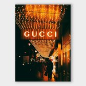 Poster Gucci Lights - Plexiglas - Meerdere Afmetingen & Prijzen | Wanddecoratie - Interieur - Art - Wonen - Schilderij - Kunst