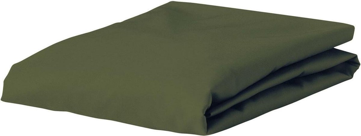 ESSENZA Premium Percale Hoeslaken Forest green - 160x200