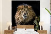 Papier peint - Papier peint photo Lions - Chasse - Portrait - Largeur 195 cm x hauteur 240 cm