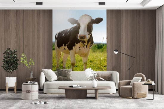 Papier peint - Papiers Papier peint photo Vache - Animaux - Macro - Soleil - Largeur 145 cm x Hauteur 220 cm