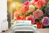 Papier Peint - Papiers Papier peint photo Roses - Bouquet - Couleurs - Largeur 330 cm x Hauteur 220 cm