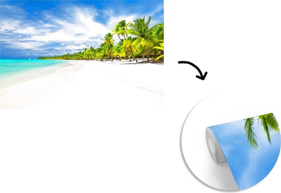 Papier peint - Papier peint photo Plage - Mer - Palmiers - Largeur 420 cm x hauteur 280 cm