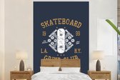 Papier peint - Papiers Papier peint photo Skateboard - Rétro - Citation - Largeur 180 cm x Hauteur 280 cm