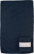 Mijn Stijl handdoek donkerblauw -  100% katoen - 40 centimeter x 60 centimeter