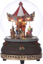 Luville - Globe with carousel battery operated - Kersthuisjes & Kerstdorpen