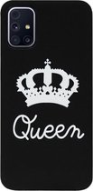 ADEL Siliconen Back Cover Softcase Hoesje Geschikt voor Samsung Galaxy M31s - Queen