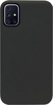 ADEL Siliconen Back Cover Softcase Hoesje Geschikt voor Samsung Galaxy M31s - Zwart