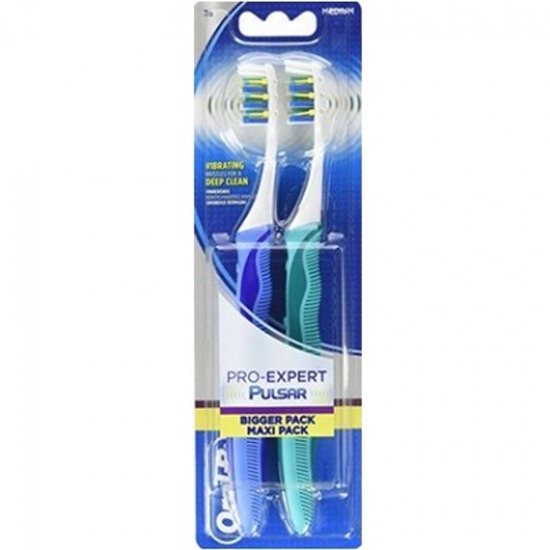 Oral-B Pro-Expert Pulsar 35M - 2 Tandenborstels - Handtandenborstel