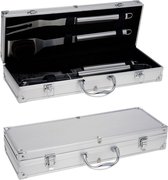 BBQ Barbecuegereedschapset - Inclusief koffer - 4-delig