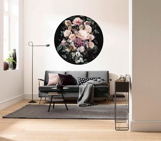 Komar Enchanted Flowers Papier Peint Papier peint photo 125x125cm Rond