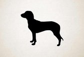 Silhouette hond - Schweizerischer Niederlaufhund - S - 45x54cm - Zwart - wanddecoratie