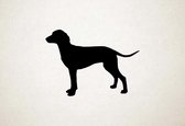 Silhouette hond - Montenegrin Mountain Hound - Montenegrijnse Mountai - XS - 22x30cm - Zwart - wanddecoratie