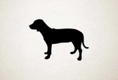 Silhouette hond - Deutsche Bracke - XS - 21x30cm - Zwart - wanddecoratie