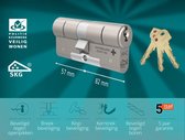 M&C Matrix Cilinderslot - 57x82 mm - Met 3 sleutels - SKG*** - Politiekeurmerk Veilig Wonen