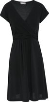 Cassis - Female - Soepele jurk met gefronste taille  - Zwart