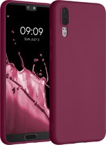 kwmobile telefoonhoesje voor Huawei P20 - Hoesje voor smartphone - Back cover in bordeaux-violet