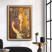 Alphonse Mucha Vintage Illustratie Print Poster Wall Art Kunst Canvas Printing Op Papier Living Decoratie 30x45cm Multi-color