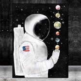 Abstract Astronaut Space Dream Stars Print Poster Wall Art Kunst Canvas Printing Op Papier Living Decoratie 40X60cm Multi-color