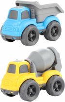 speelgoedauto Little Stars 14 cm geel/blauw 2-delig