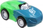 raceauto GT jongens 5 cm pull-back groen/blauw