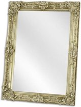 Spiegel - Zilveren spiegel met klassieke lijst - Zilver - 109 cm hoog