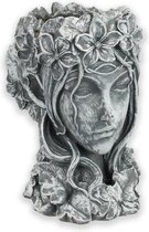 Bloempot - Bloemen dame - MGO sculptuur - 34 cm hoog