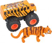speelset truck en tijger junior oranje 2-delig