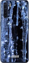 6F hoesje - geschikt voor OPPO A91 -  Transparant TPU Case - Icicles #ffffff