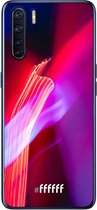 6F hoesje - geschikt voor OPPO A91 -  Transparant TPU Case - Light Show #ffffff