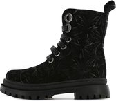 Shoesme zwarte bikerboot met gouden allover print