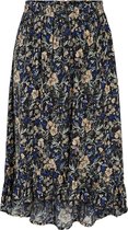 Pieces Rok Pcfloelle Hw Midi Skirt Bc 17116193 Black/flowers Dames Maat - 40