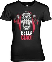 La Casa De Papel Dames Tshirt -2XL- Bella Ciao! Zwart