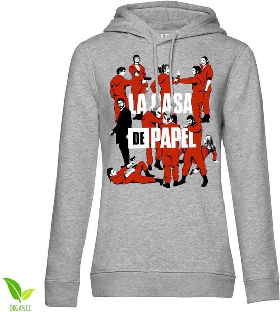 La Casa De Papel Hoodie/trui -L- La Pandilla Grijs